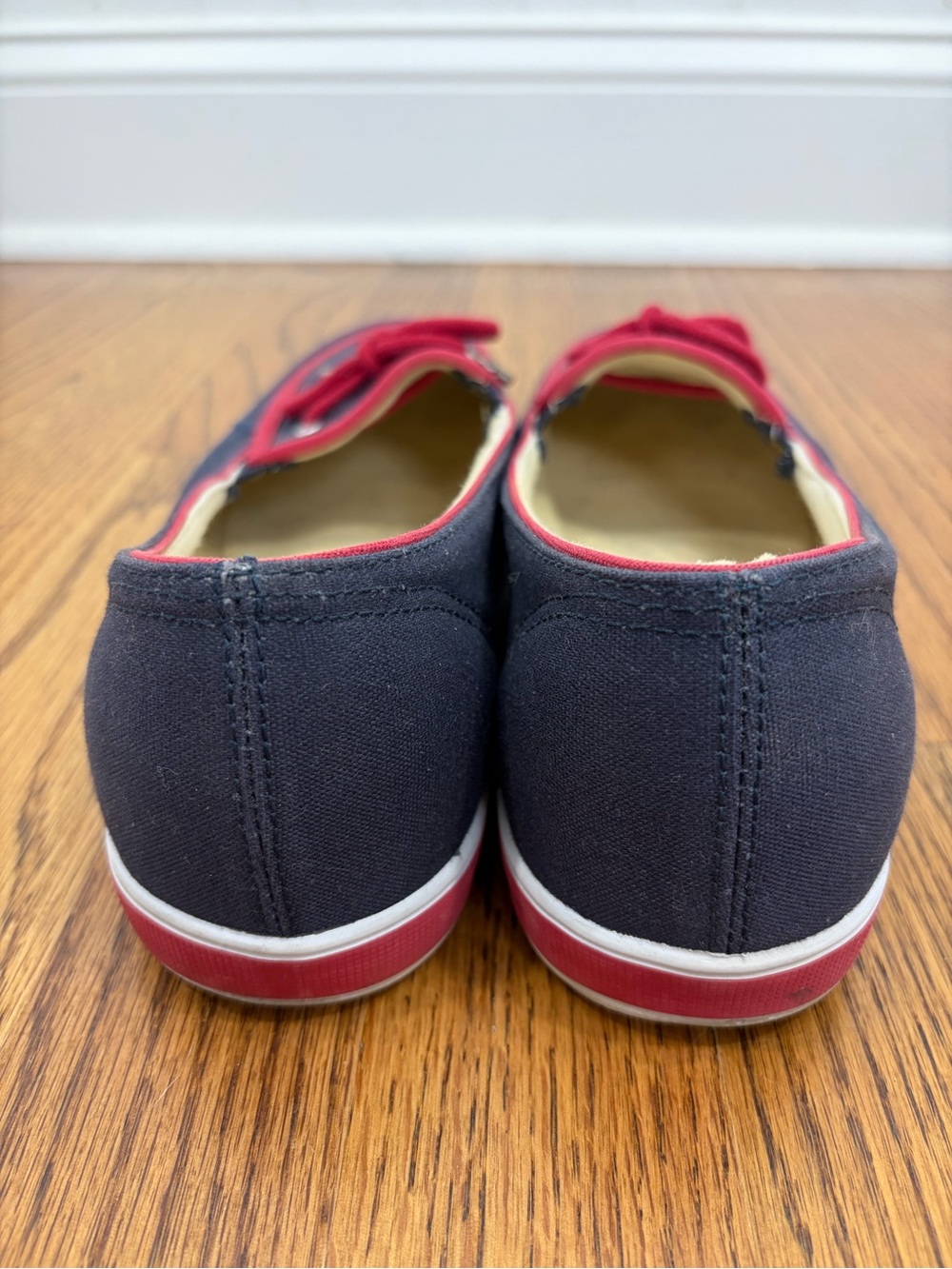 Grasshoppers Navy/Red Slip-on Boat Shoes (10) - Picture 5 of 7